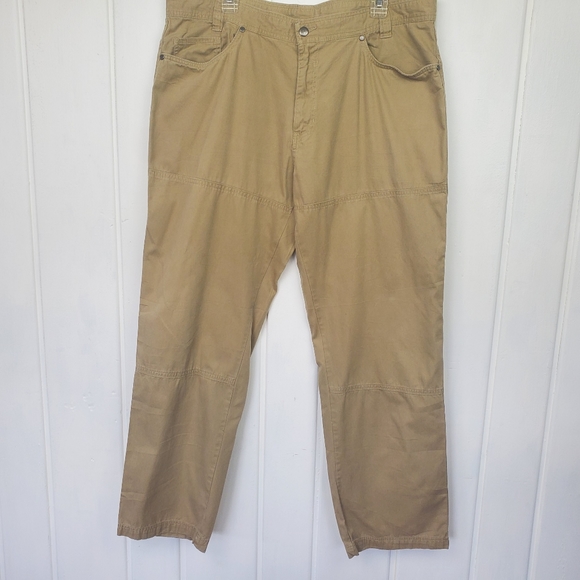 Columbia Men's 40W Omni-Shade Sun Protection Outdoor Lightweight Khaki Pants - Picture 2 of 7